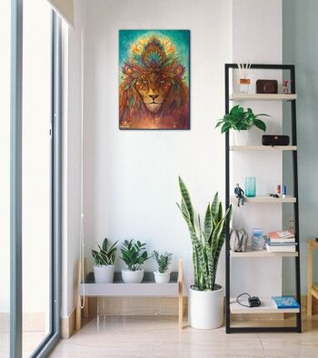Impression sur toile esprit lion - M 60 x 90 cm I 3