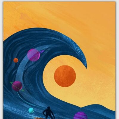 Wave Poster - A2 Poster 42 x 59,4 cm  II