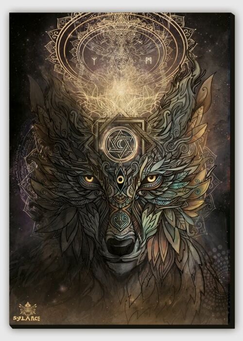 Wolf spirit Canvas print - L 100 x 150 cm