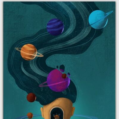 Make space Poster - A1 Poster 59,4 x 84 cm I
