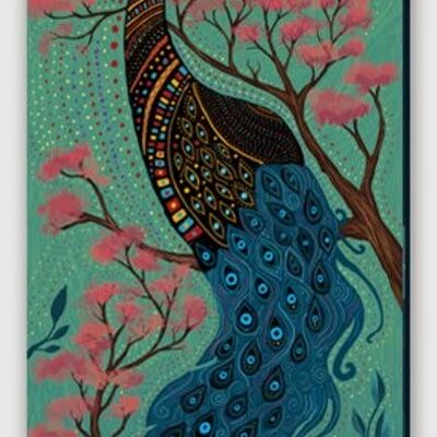Peacock Canvas print - M 50 x 140 cm
