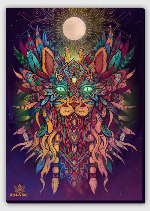 Cat Spirit Canvas Print - S 40 x 60 cm I