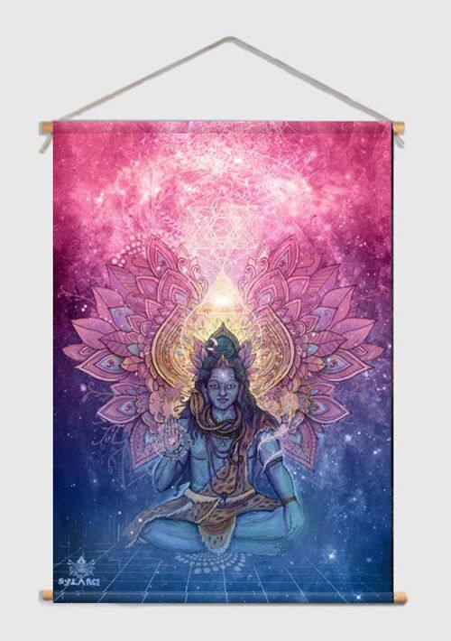 Shiva Textielposter - L 90 x 120 cm