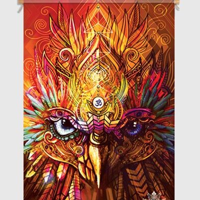 The wise owl Textielposter - L 90 x 120 cm
