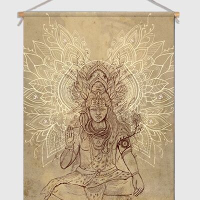 Shiva limited edition Textielposter - M 60 x 90 cm