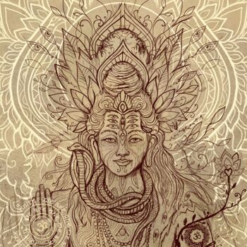 Affiche textuelle Shiva édition limitée - M 60 x 90 cm 2