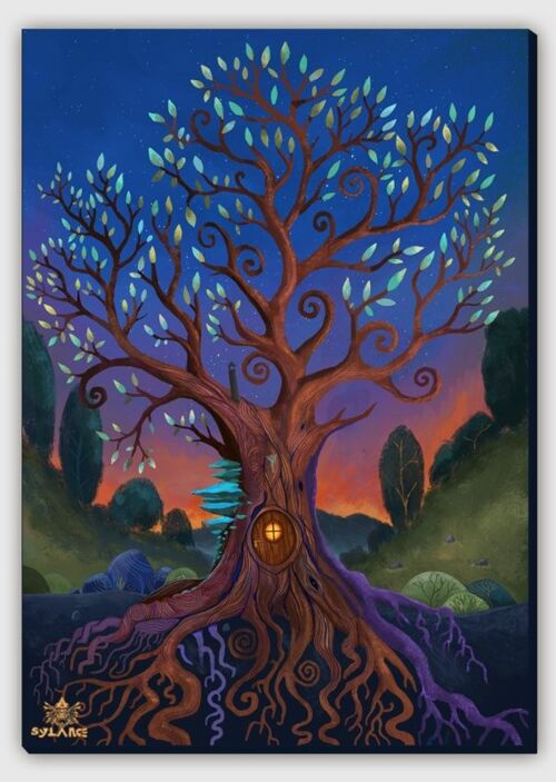 Treehouse Canvas Print - L 100 x 150 cm