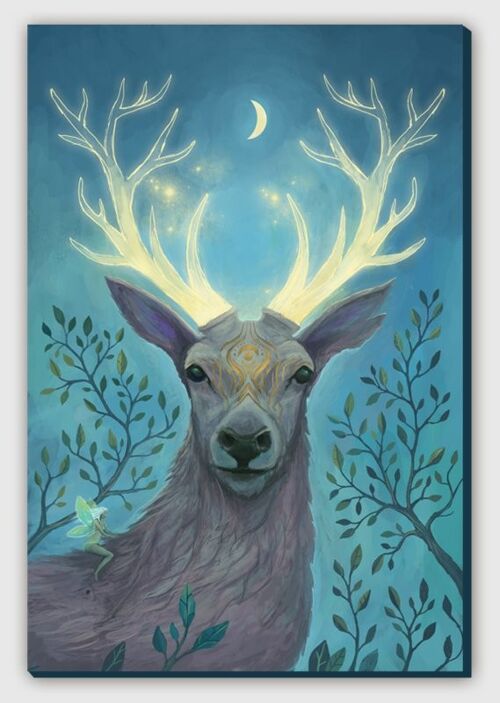 Deer spirit Canvas print - M 60 x 90 cm