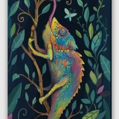 Impresión en lienzo Kameleon - M 50 x 140 cm
