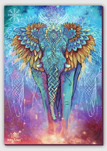 Impression sur toile Esprit éléphant - L 100 x 150 cm 1