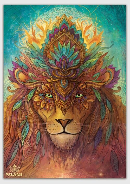 Lion spirit Poster - A3 Poster 29,7 x 42 cm