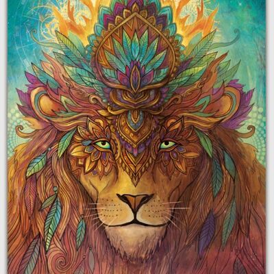 Affiche esprit Lion - Affiche A3 29,7 x 42 cm