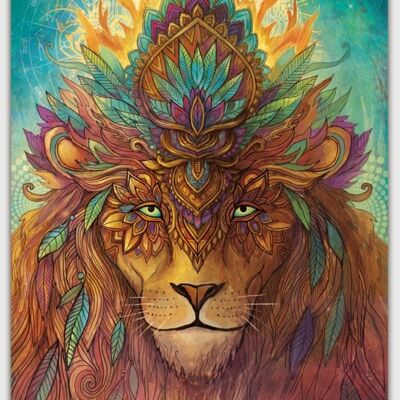 Affiche esprit Lion - Affiche A2 42 x 59,4 cm