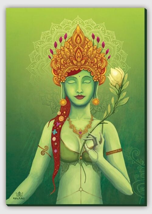 Green tara Canvas print - M 60 x 90 cm