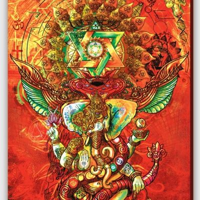 Ganesha Leinwandbild - L 100 x 150 cm