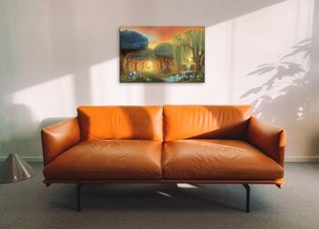 Impression sur toile Forêt magique - M 140 x 90 cm 6