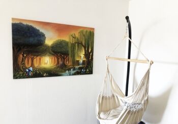 Impression sur toile Forêt magique - L 190 x 120 cm 2