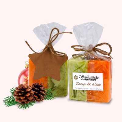 "Soap Bars" Gift Set - Orange & Lotus