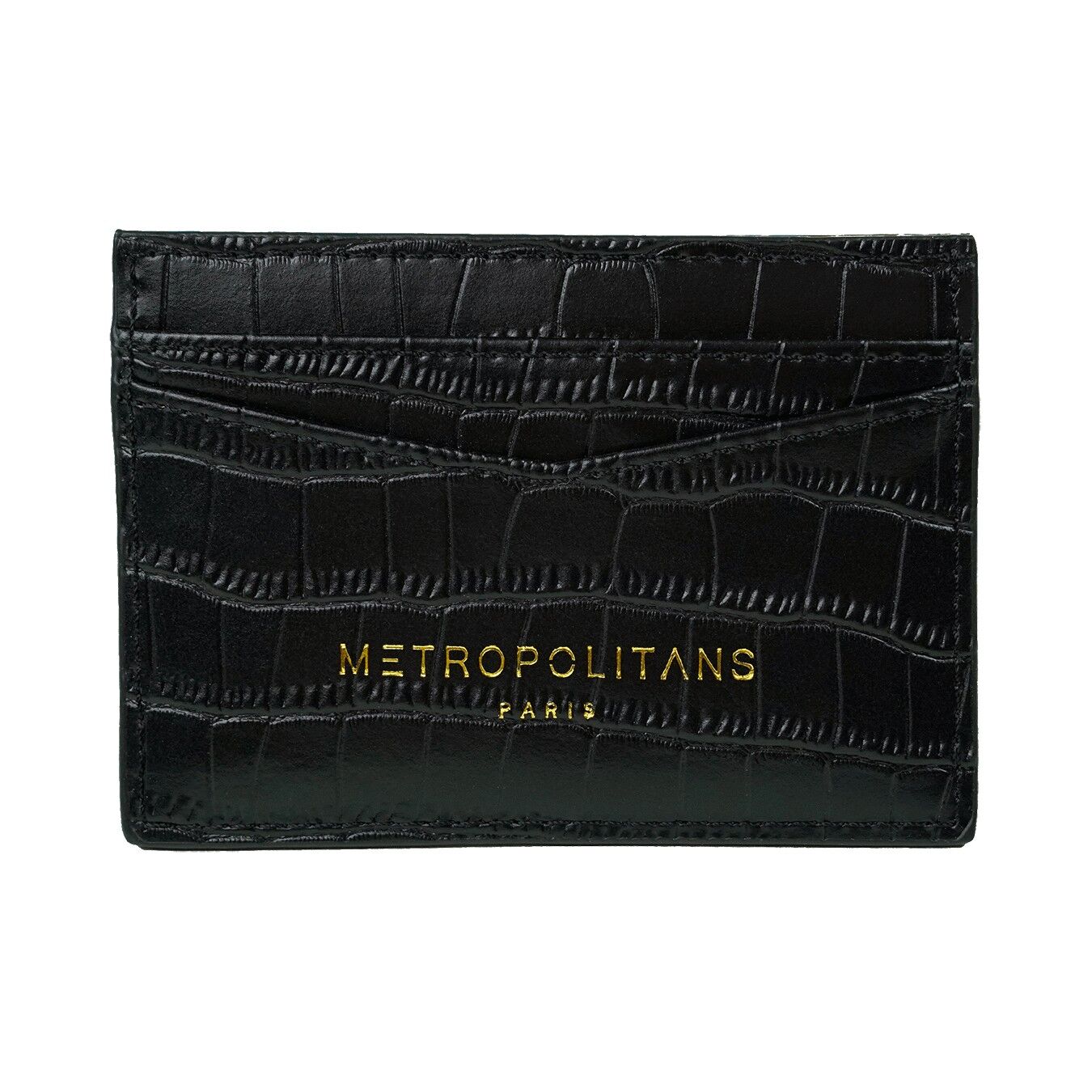 Wallet Black leather effect croco Nights in California high quality