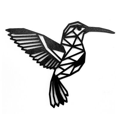 Wooden Hummingbird • Black • Small • 200 x 160mm