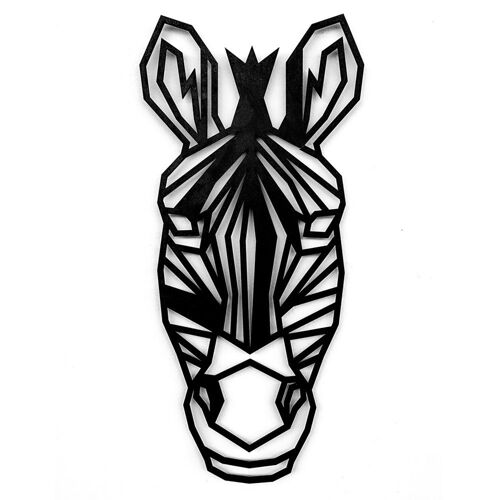 Houten Zebra • Zwart • Middel • 175 x 370mm