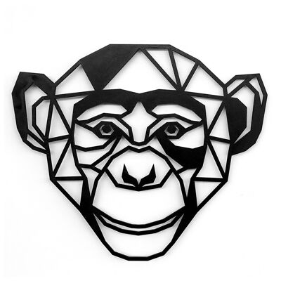 Wooden Monkey • Black •Small • 190 x 160mm