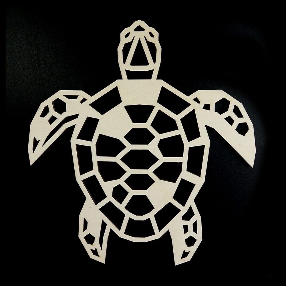 Tortue en bois • Peuplier • Méga • 650 x 600 mm