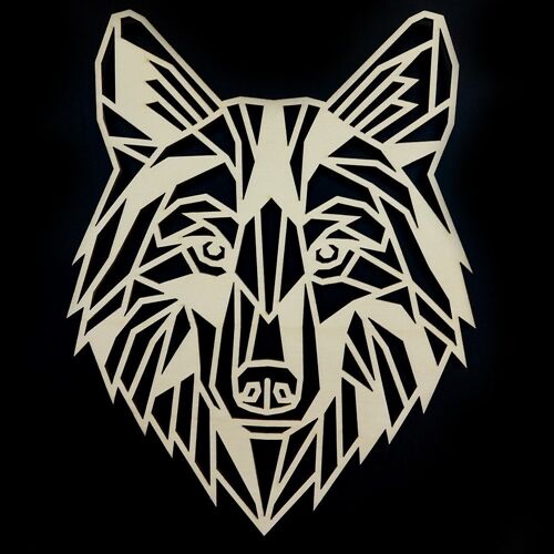 Houten Wolf • Populier • Middel • 345 x 270mm