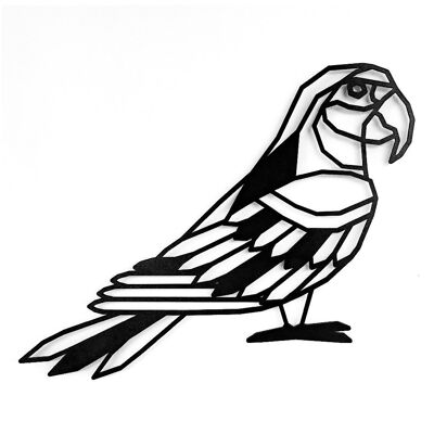 Wooden Parrot • Black • Medium • 340 x 255mm