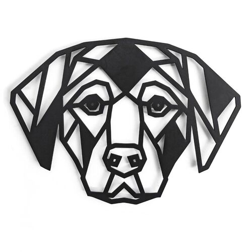 Houten Hond • Zwart • Extra Groot • 600 x 440mm