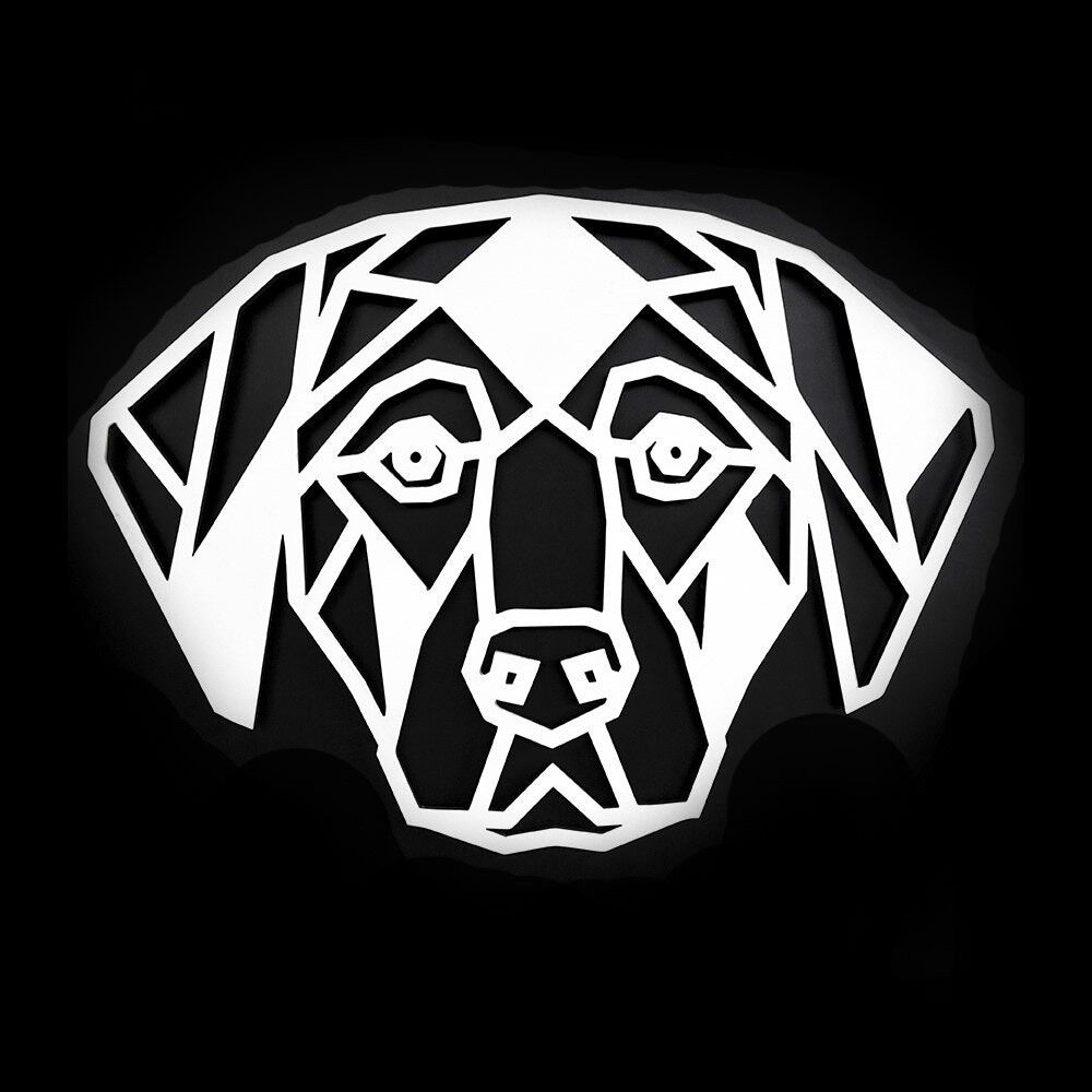 Holzhund • Weiß • Extra groß • 600 x 440 mm