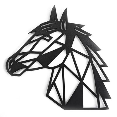 Caballo de madera • Negro • Pequeño • 205 x 180 mm