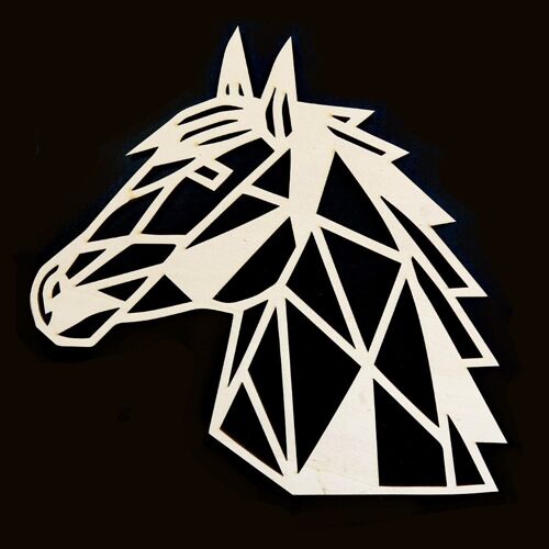 Houten Paard • Populier • Klein • 205 x 180mm