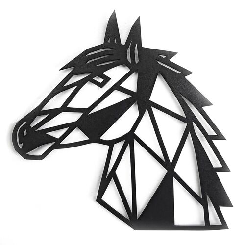 Houten Paard • Zwart • Groot • 430 x 380mm