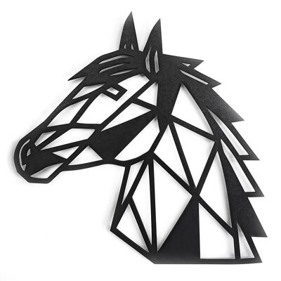 Cavallo di legno • Nero • Grande • 430 x 380 mm