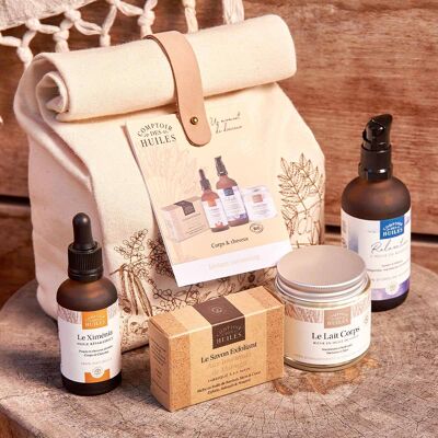 Natural and ORGANIC Box - Instant Cocooning - Oil / Soap / Milk