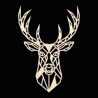 Wooden Deer • Poplar • Medium • 270 x 380mm