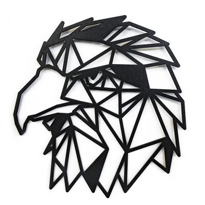 Aigle en bois • Noir • Méga • 590 x 630 mm