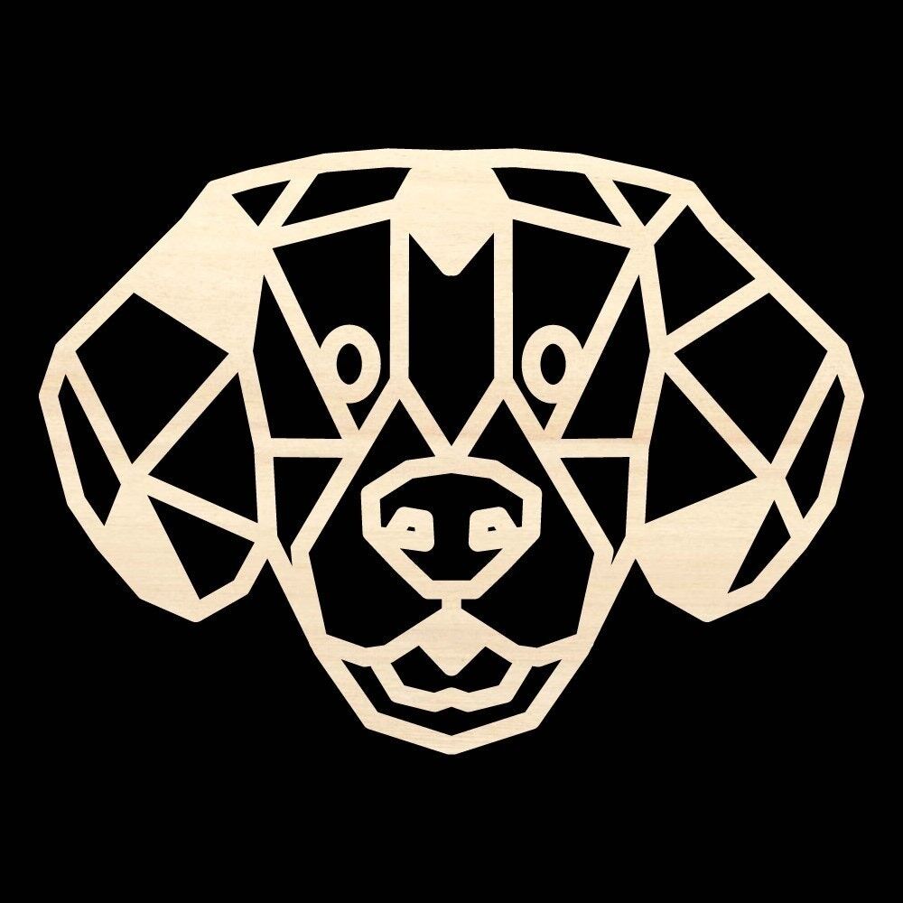 Beagle de madera • Álamo • Mediano • 320 x 235 mm