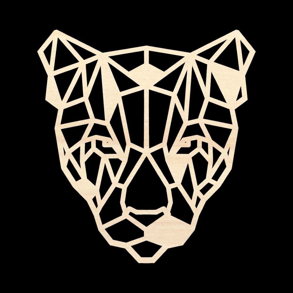 Leopardo in legno • Pioppo • Mega • 570 x 610mm