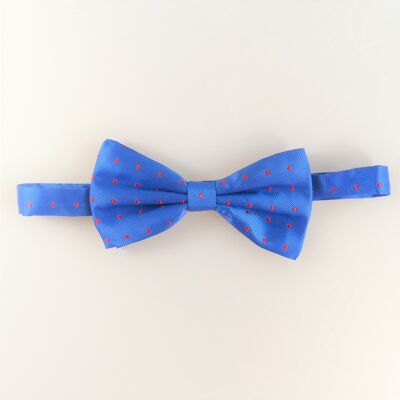 Royal red dots bow tie