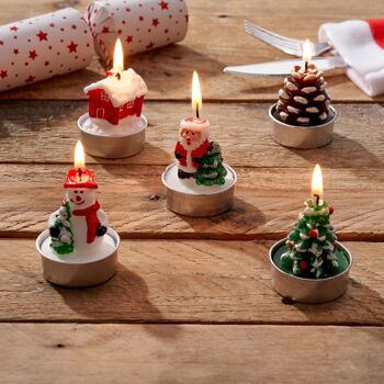 15 bougies chauffe-plat festives 4