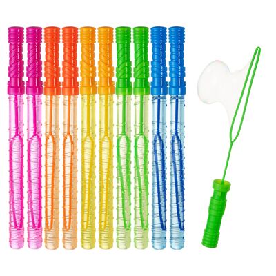 15 Pack Large Bubble Wands (14" Inch) Bubble Sword Sticks, Great Party Favours.