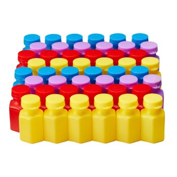 48 mini bouteilles de solution à bulles Party avec baguettes - 17 ml 4