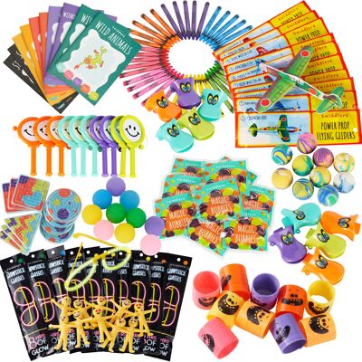 Scatola da 120 giocattoli premium per feste per ragazzi e ragazze - Valore incredibile!, Ideale per borse regalo