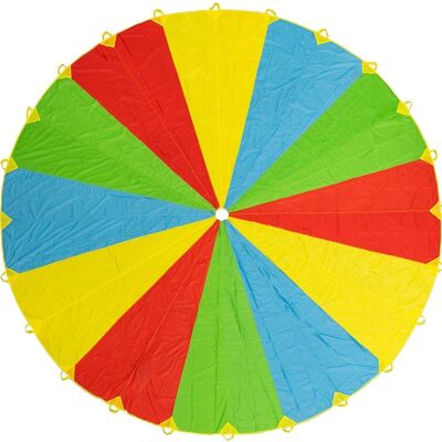 20ft Parachute Play & Trampoline Tent Kids Game with 24 Handles