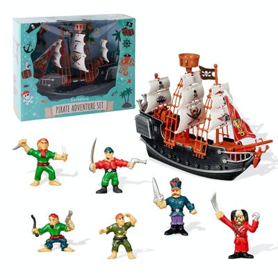 12 Piece Pirate Ship Set