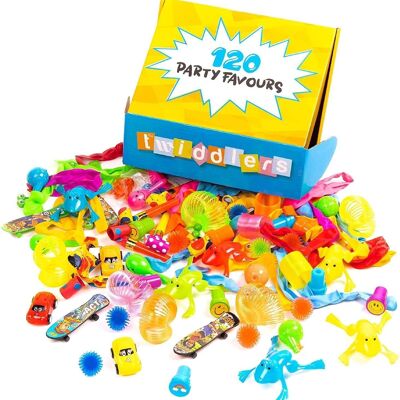 120 Pcs Kids Party Favours Bag Filler Toys| Huge Selection for Boys & Girls| Durable & Non-Toxic| Birthday Parties Gifts Lucky Dip Prizes Rewards Loot Bag Goodies Pinata Christmas Stocking Fillers.