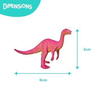 70 petits dinosaures Mini Jurassic Figures Kids Toy Play Set - 16 Dino différents avec bac de rangement 6