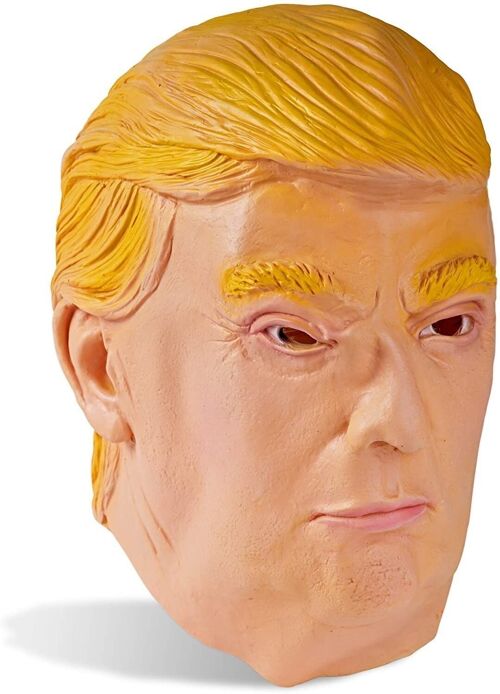 Donald Trump Novelty Latex Celebrity Head Mask - Politician Face Costume Perfect for Halloween Parties - Presidential Fancy Cosplay- Carnivals Etc